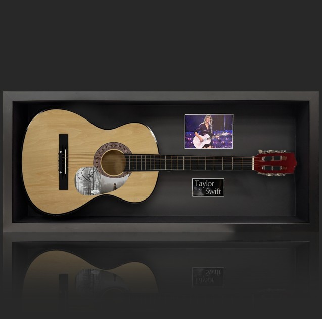 Taylor Swift Signed Display Guitar