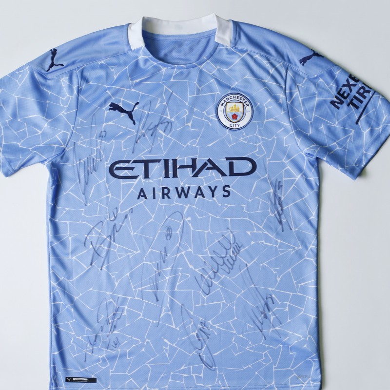 Manchester City Squad Signed Shirt