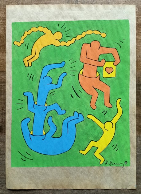 Drawing by Keith Haring (Attributed)