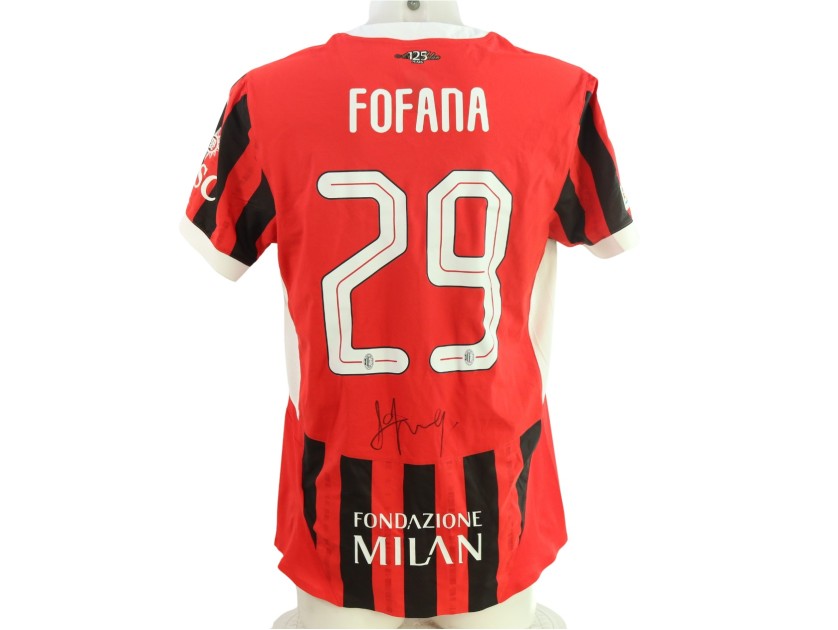 Maglia ufficiale Fofana Milan, 2024/25 - Autografata