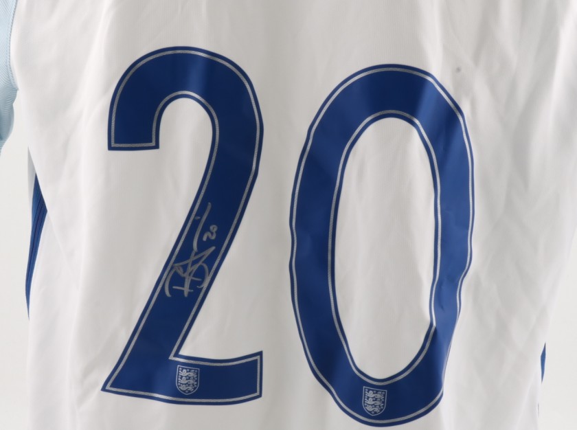 Official Replica England Home Shirt Signed by Alli 