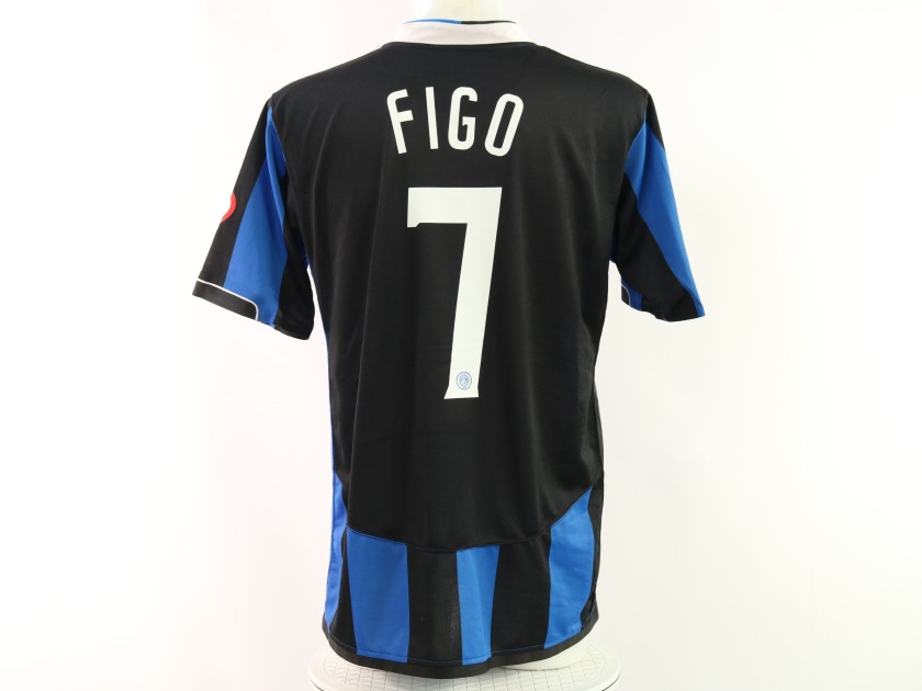 Figo's Inter Match-Issued Shirt, Champions League 2006/07
