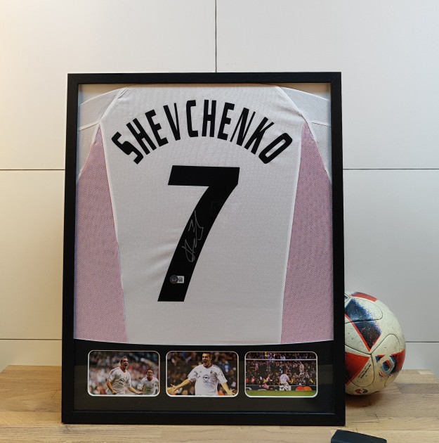 Shevchenko's AC Milan 2006/07 Signed and Framed Shirt