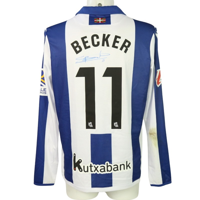 Becker's Signed Unwashed Shirt, Real Sociedad vs Atletico Madrid 2024