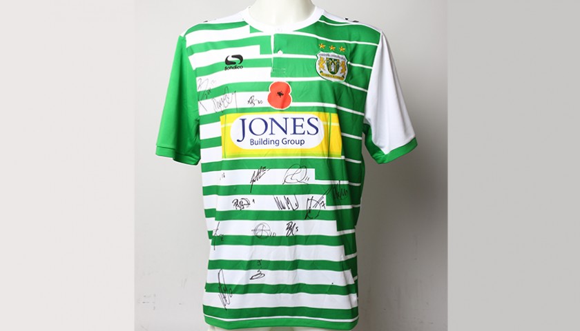 Poppy Shirt Signed by Yeovil Town F.C.