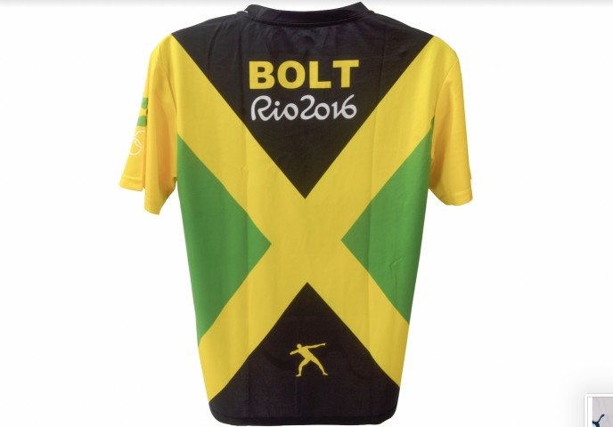 Usain Bolt Signed Team Jamaica Shirt