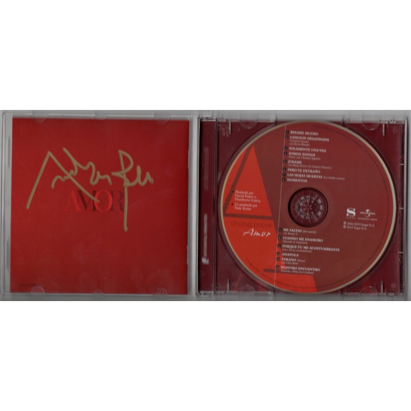 Andrea Bocelli - CD Album Autografato