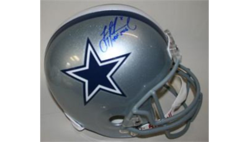 Troy Aikman Dallas Cowboys Autographed Riddell Replica Helmet