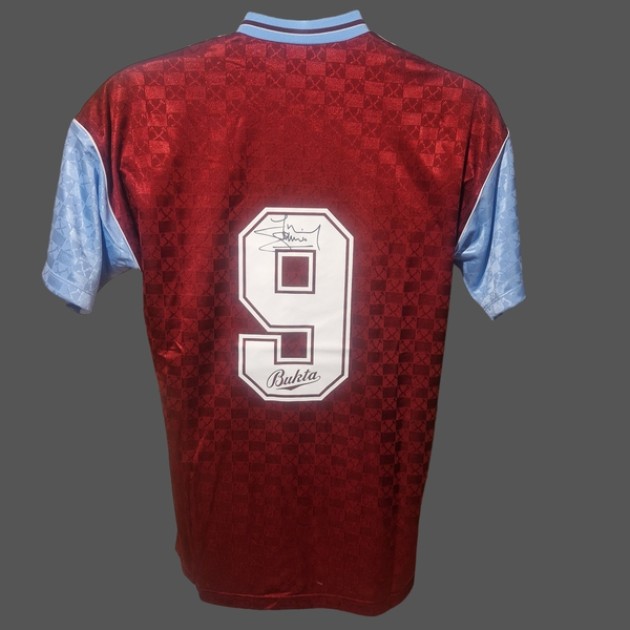 Maglia replica firmata da Jimmy Quinn per il West Ham 1989/91