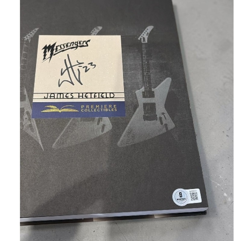 James Hetfield of Metallica Signed Book 