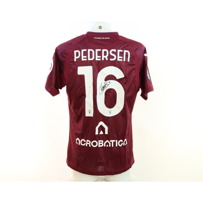 Maglia Pedersen unwashed Udinese vs Torino 2024 - Autografata