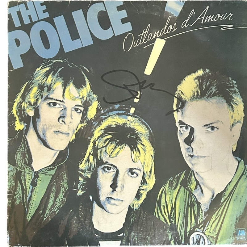 Sting dei Police ha firmato Outlandos D'Amour Vinyl LP