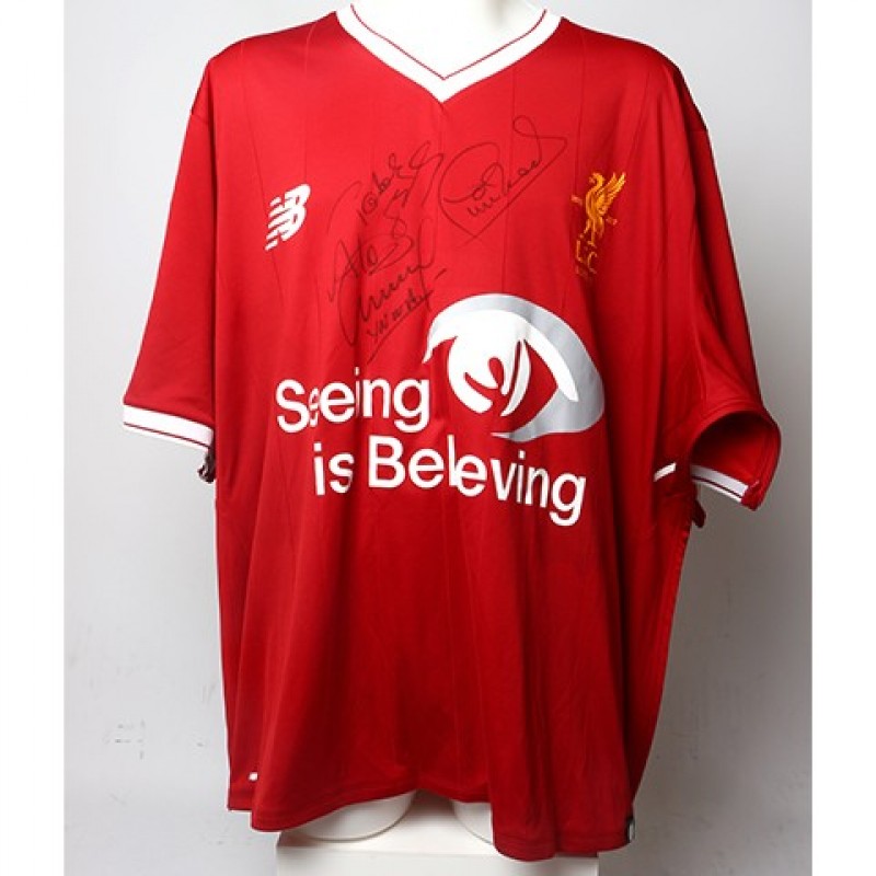 Mighty Red Mascot Shirt Signed by LFC Legends