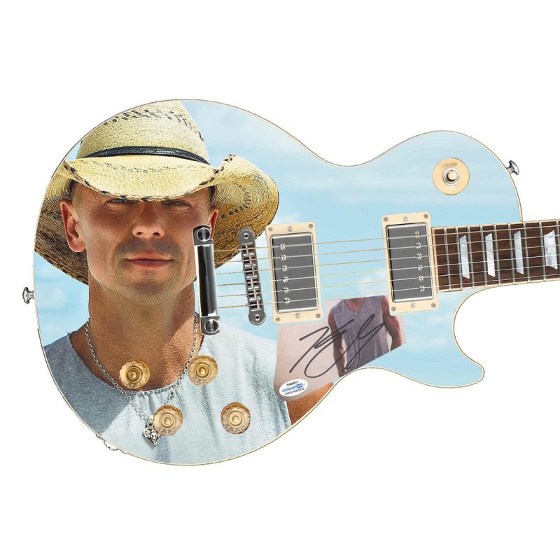 Kenny Chesney Signed Custom Graphics Guitar 