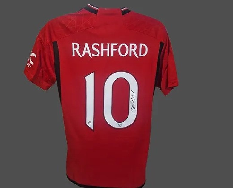 Marcus Rashford's Manchester United 2023/24 Signed Official Shirt