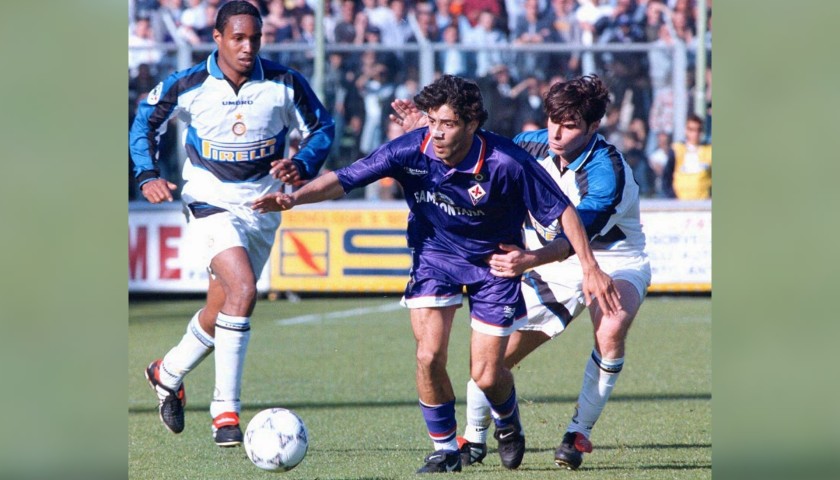 Rui Costa's Official Fiorentina Signed Shirt, 1996/97