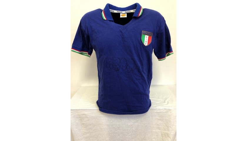 Vintage world cup jersey, 1982 Italy football team shirt, Paolo