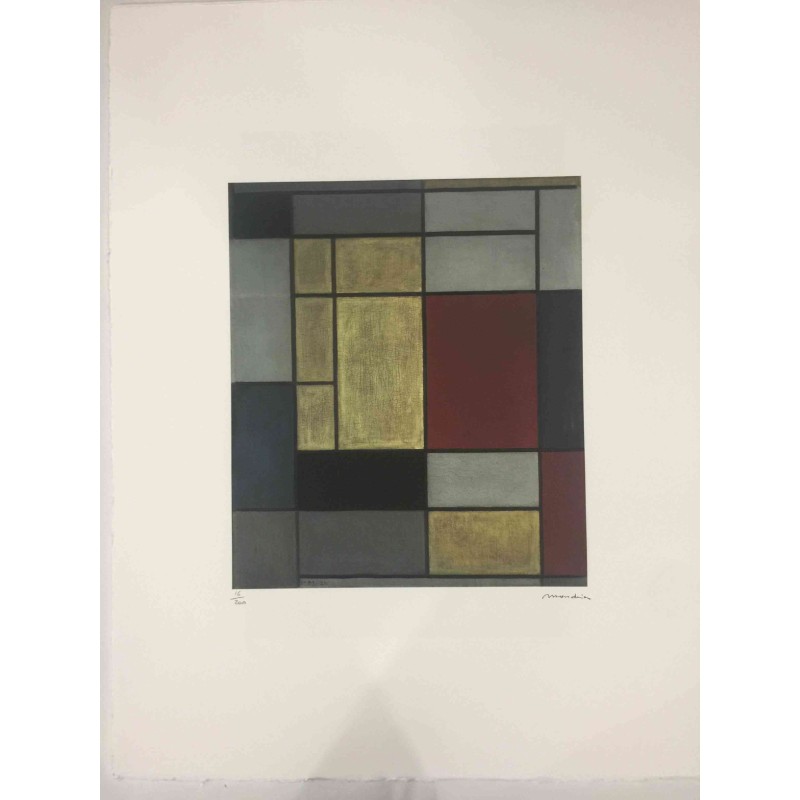 Offset lithography by Piet Mondrian (replica)