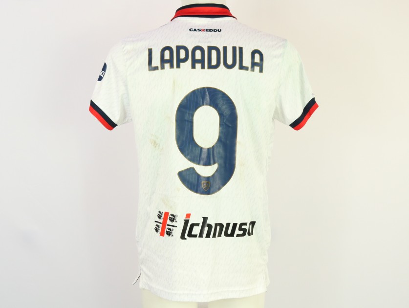 Maglia Lapadula unwashed Monza vs Cagliari 2024 "Keep Racism Out"