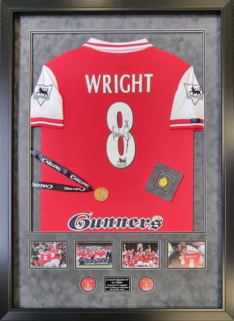 Ian Wright's Arsenal Signed and Framed Shirt