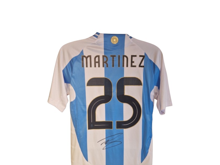 Lisandro Martinez Signed Argentina 2024-25 Home Football Shirt