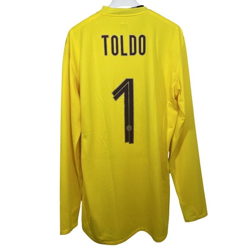 Toldo's Inter Milan Match-Issued Shirt, 2008/09