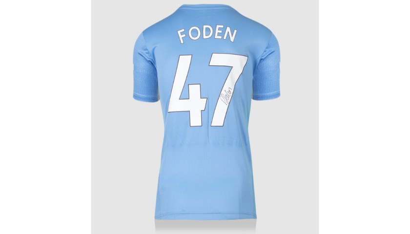 Phil Foden's Manchester City Signed Shirt - 2021/22