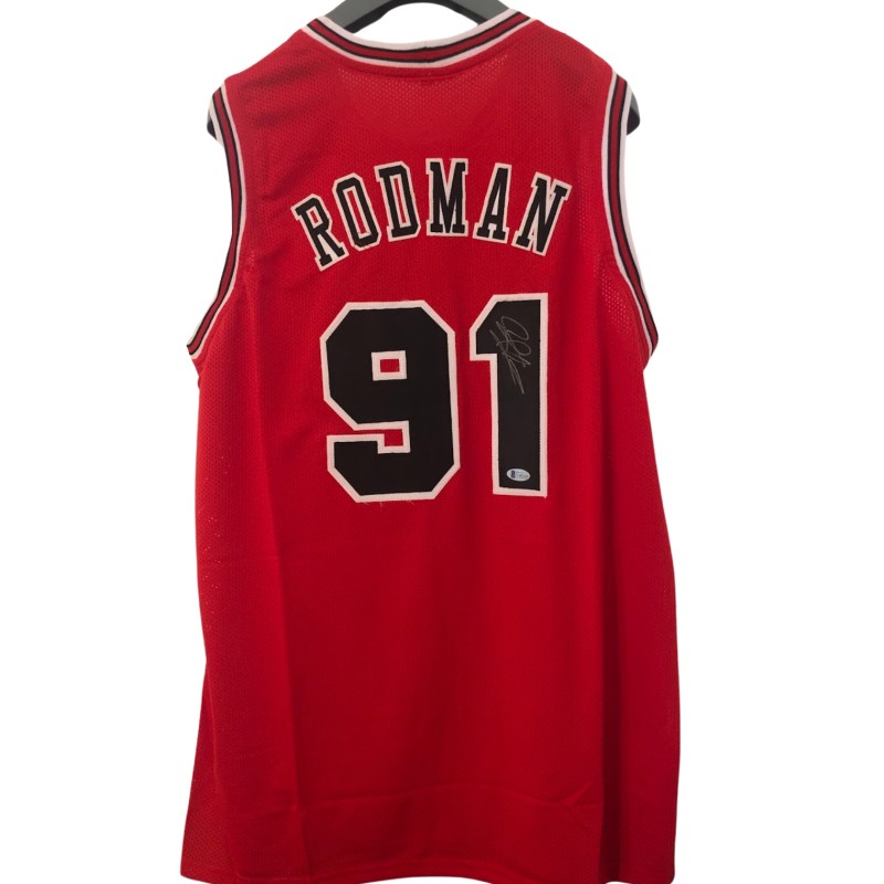 Rodman Replica Chicago Signed Jersey