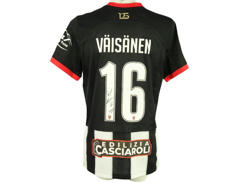 Vaisanen's unwashed Signed Shirt, Ascoli vs Cremonese 2024