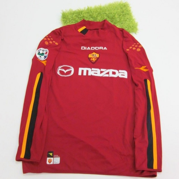 Delvechio Roma match worn shirt Serie A 2003/2004, signed