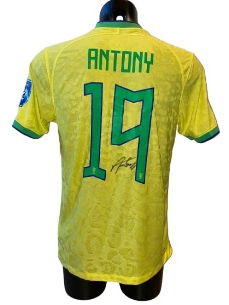 Antony's Brazil Signed Replica Shirt, 2022