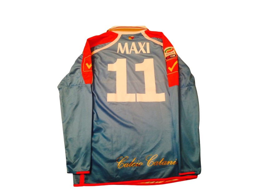 Maxi Lopez's Catania Match-Issued Shirt, 2010/11