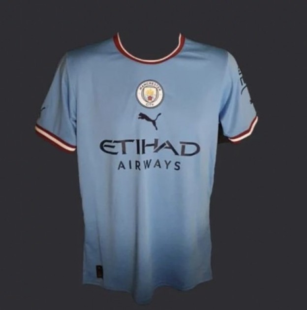 Julian Alvarez Signed Manchester City Jersey BAS Argentina BAS Beckett  Hologram