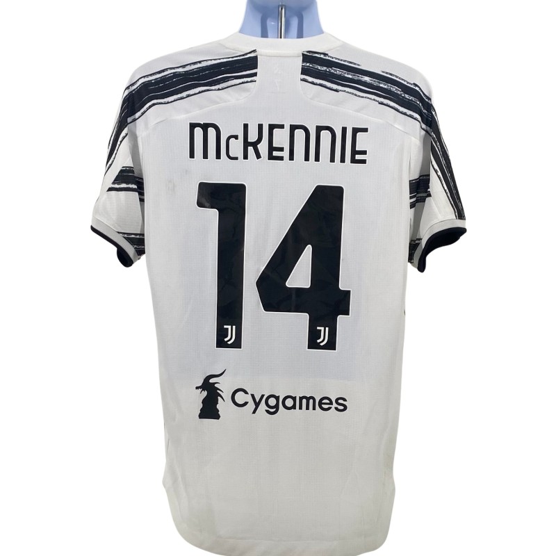 La maglia indossata da Weston McKennie nella partita della Juventus