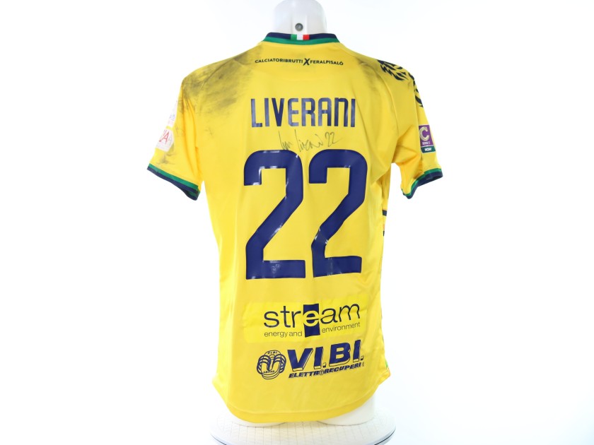 Liverani's Feralpisalò vs Virtus Verona CALCIATORIBRUTTI Unwashed Signed Shirt, 2025