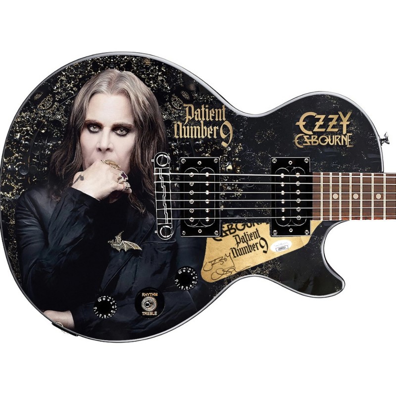 Ozzy Osbourne Signed Custom Graphics Guitar