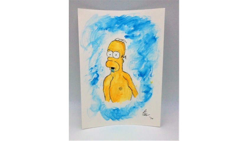 Homer Simpson Original Board by J.E.