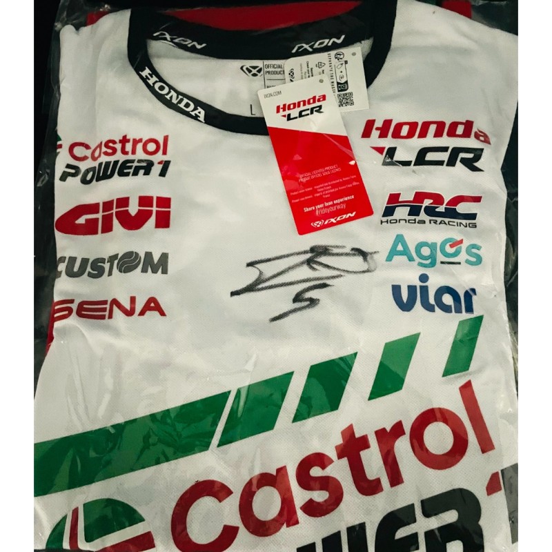 Official LCR Honda Castrol Power 1 Shirt Signed by Johann Zarco