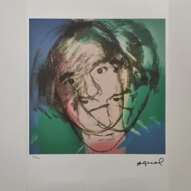 "Self-Portrait" Lithograph Signed by Andy Warhol 
