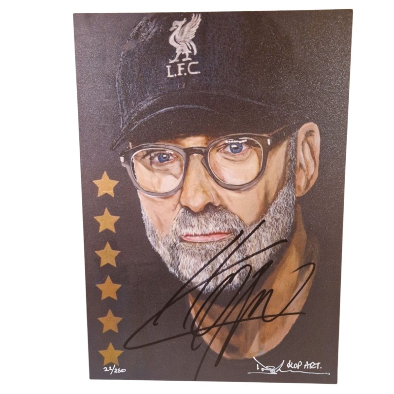 Jurgen Klopp Signed Liverpool Kop Art - Limited Edition