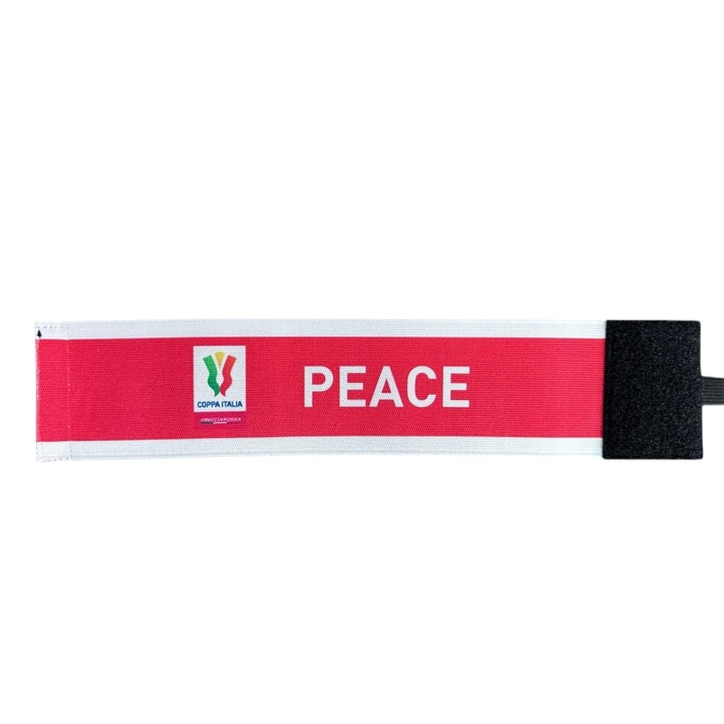 "Peace" Captain's Match-Issued Armband, Italian Cup Finals