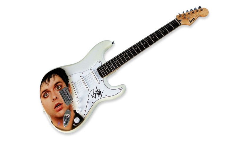Billie Joe Armstrong “Green Day” Hand Signed Custom Photo Guitar