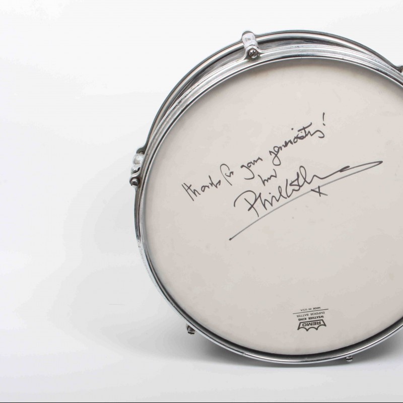Signed Phil Collins Snare Drum