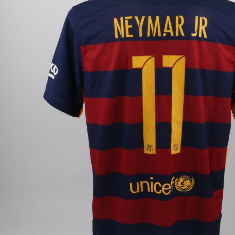 Maglia ufficiale Neymar Barcellona, Liga 2015/2016 - autografata