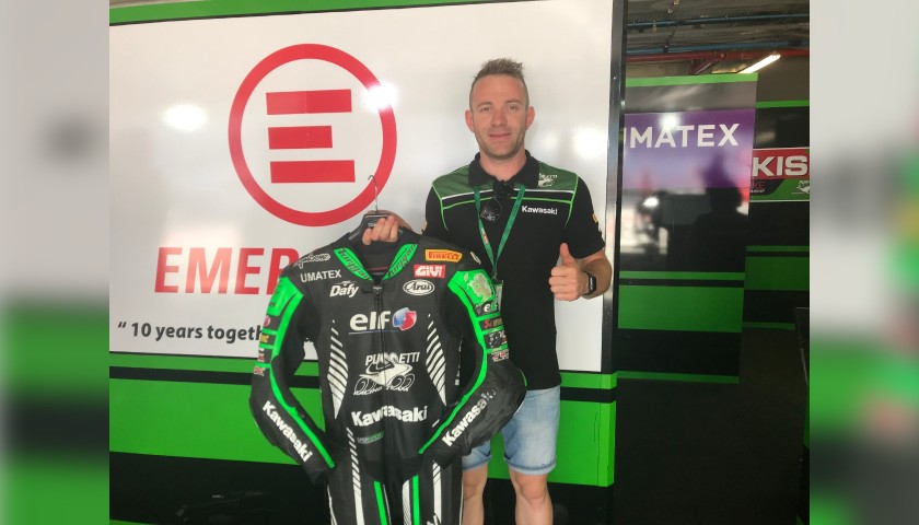 Racing Suit Worn and Signed by Lucas Mahias at Portimao