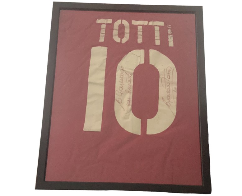 Framed Official Roma Totti Signed Shirt, 2005/06 
