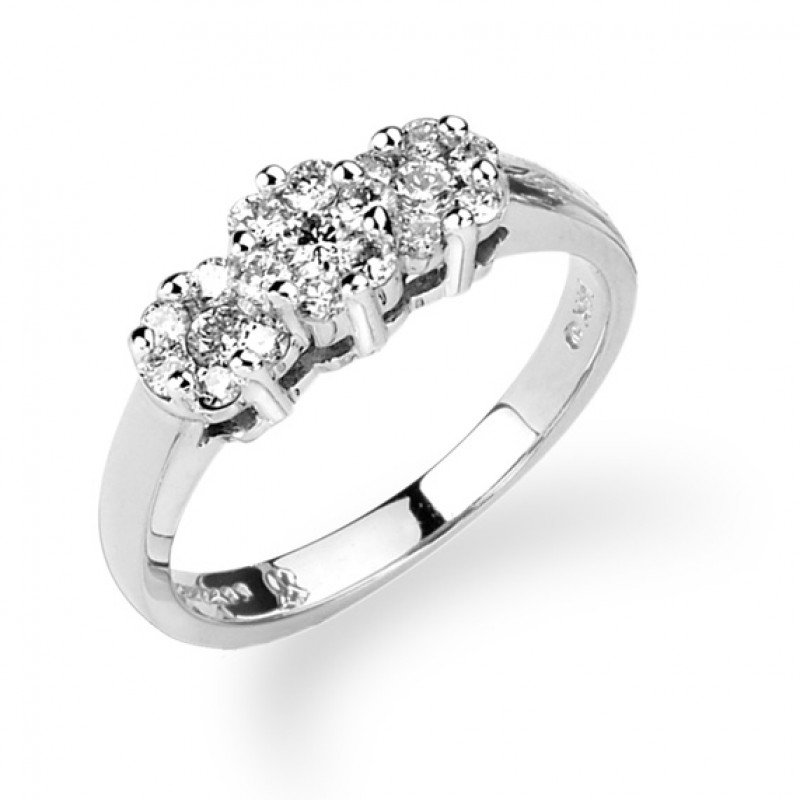 14KT White Gold 3/4 Carat Diamond Ring