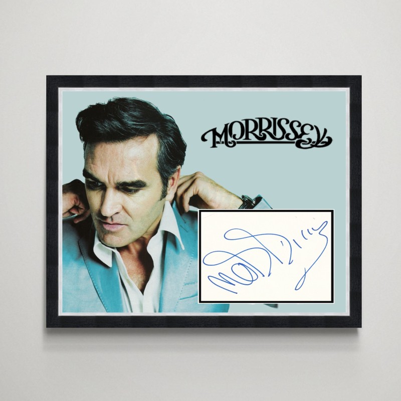 Esposizione firmata di Morrissey degli Smiths