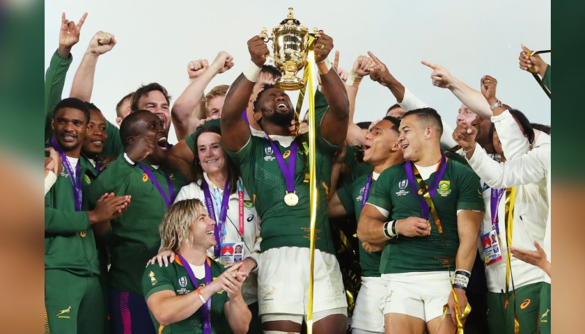Maglia Ufficiale Sudafrica Rugby, World Cup 2019 - Autografata