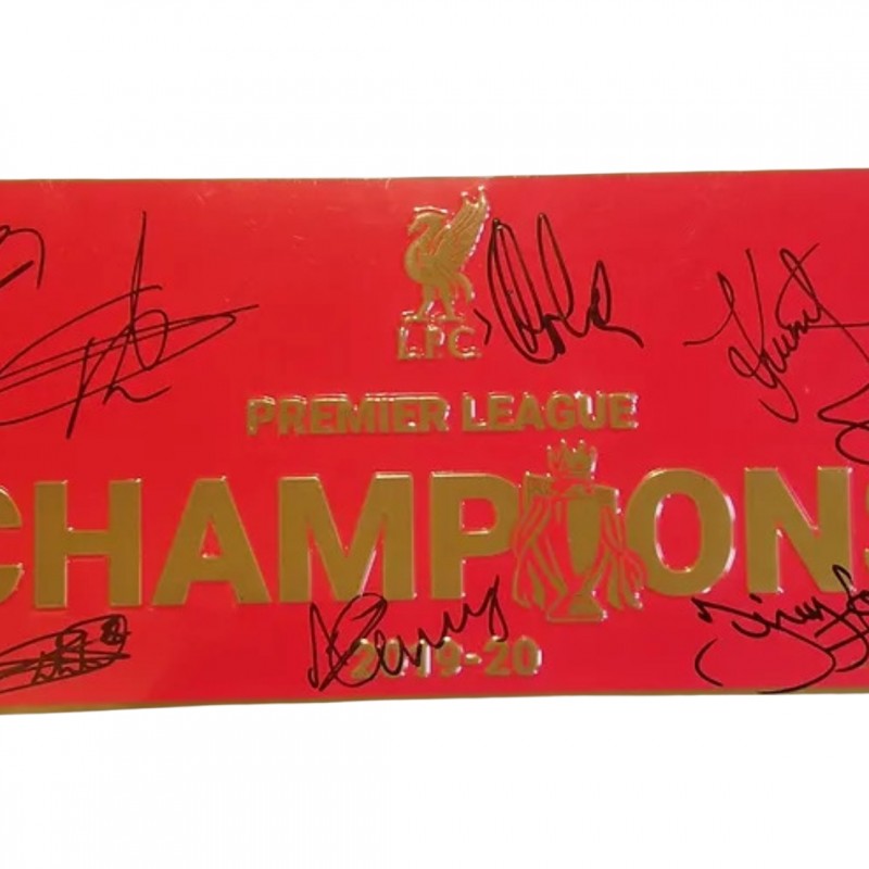 Liverpool Legends Multi Signed Road Sign